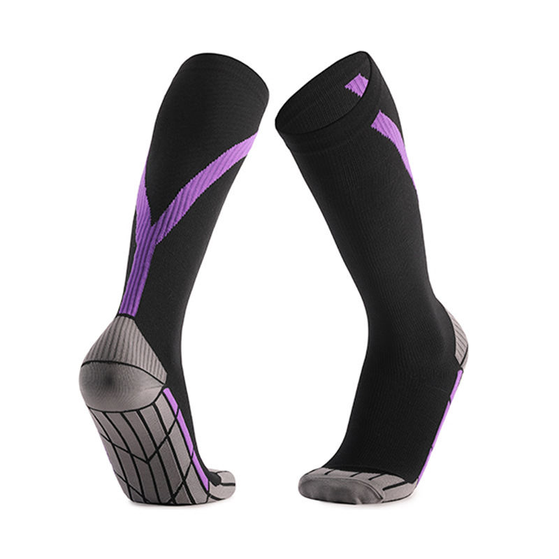 Knee High Socks Thick Towel Bottom Sports Socks High Elastic Compression Stockings Ski Compression Scoks